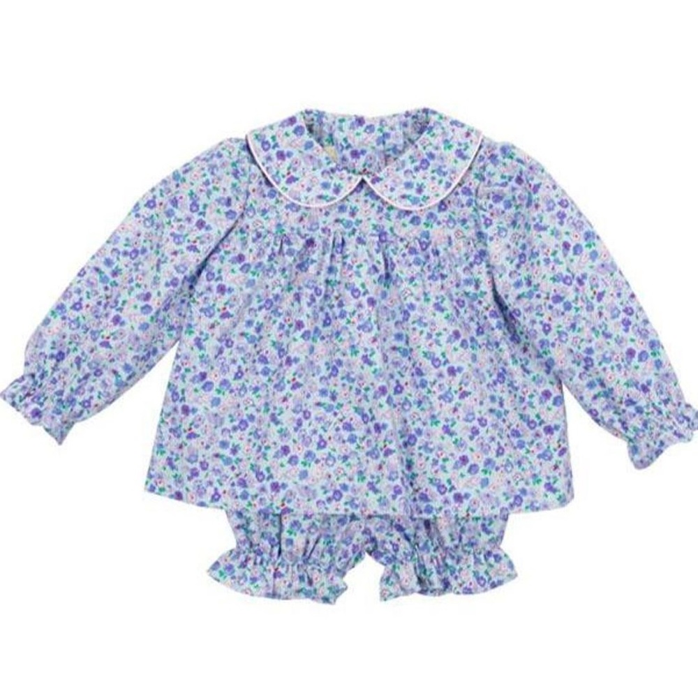 TBBC Bon Air Bloomer Set in Mableton Minnie Floral with Palm Beach Pink